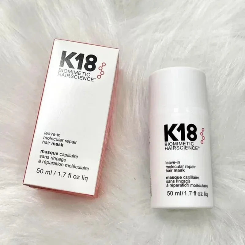 Original 50ml K18 Leave-In Molecular Repair Hair Mask Deep Conditioning Keratin Treatment Soft Hair Smoothing Healthy Hair Care