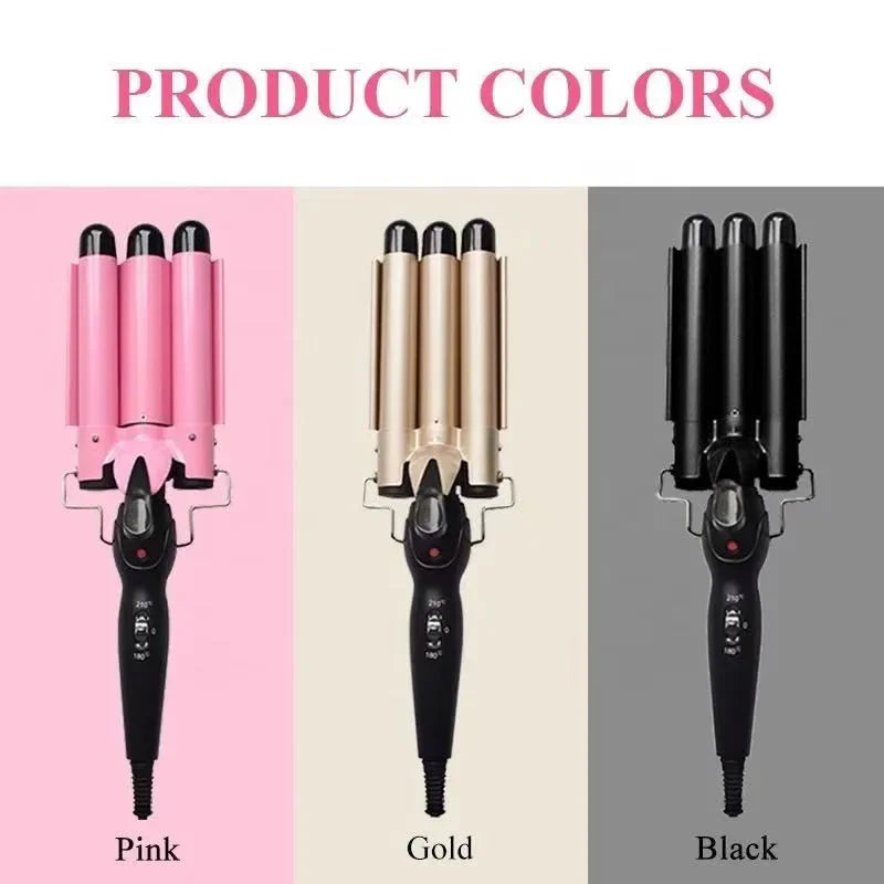 Professional Hair Curling Iron Ceramic Triple Barrel Hair-Curler Irons Hair Wave Waver Styling Tools Hair Styler Wand for Woman