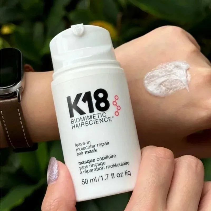 Original 50ml K18 Leave-In Molecular Repair Hair Mask Deep Conditioning Keratin Treatment Soft Hair Smoothing Healthy Hair Care