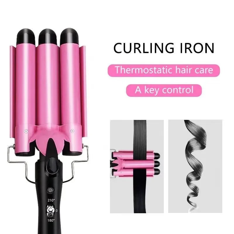 Professional Hair Curling Iron Ceramic Triple Barrel Hair-Curler Irons Hair Wave Waver Styling Tools Hair Styler Wand for Woman